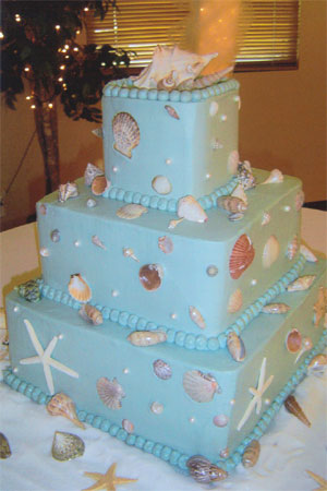 Blue And White Wedding Cakes Blue 